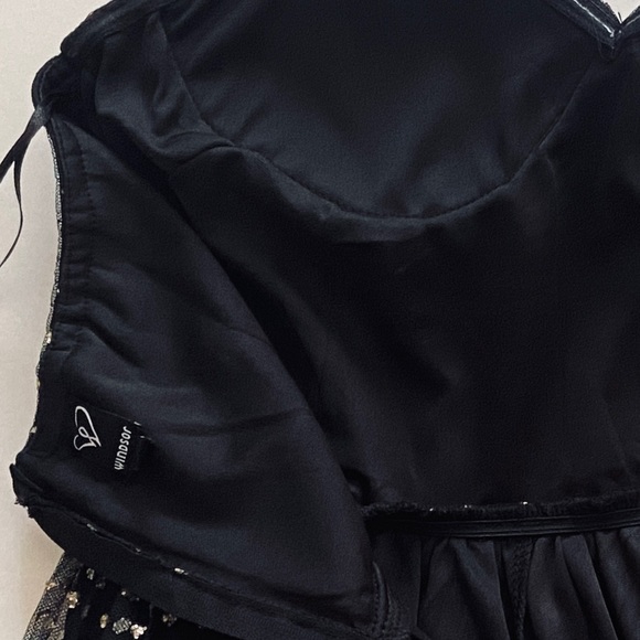 Windsor Long Black Strapless Prom Dress (M) NWOT - Picture 13 of 16